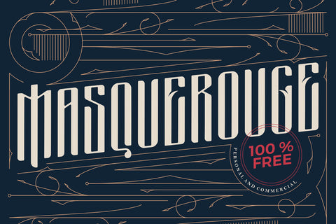 Masquerouge - Free Victorian Display Font