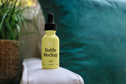 Free Medicine Mini Bottle Mockup