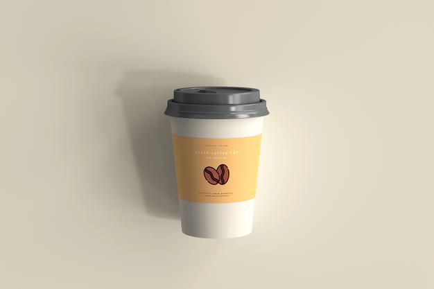 Free Medium Size Paper Coffee Cup Mockup Psd