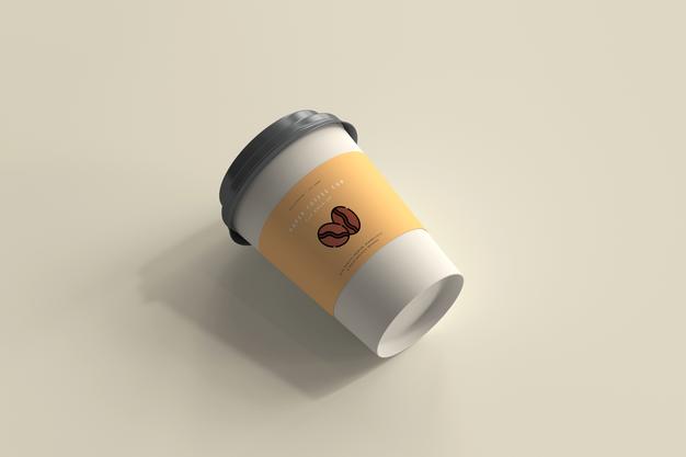 Free Medium Size Paper Coffee Cup Mockup Psd