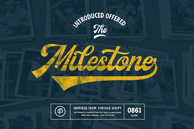 Free Milestone Vintage Script Font