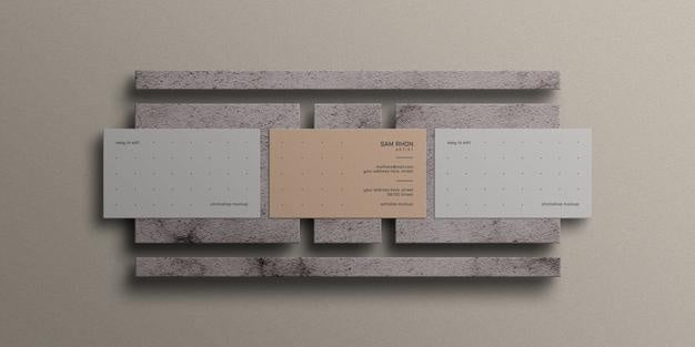 Free Minimal Business Card Mockup Psd