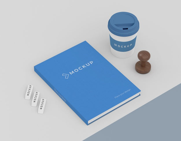Free Minimal Mock-Up Stationery Composition Psd