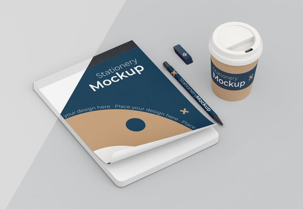 Free Minimal Stationery Objects Arrangement Psd