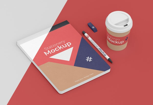 Free Minimal Stationery Objects Arrangement Psd