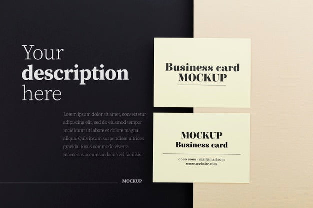 Free Minimalist Business Card Mockup Psd