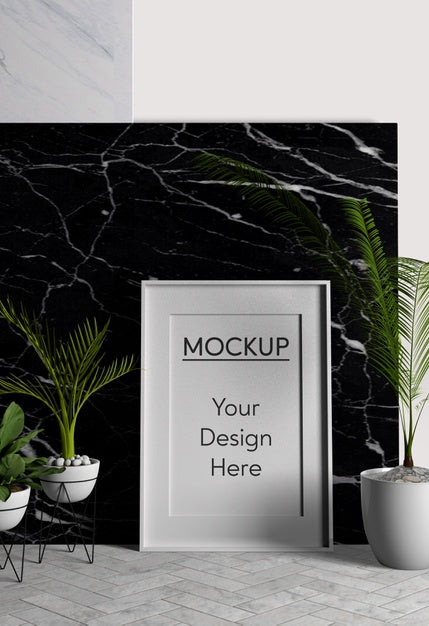 Free Minimalist Design Interior Arrangement Psd