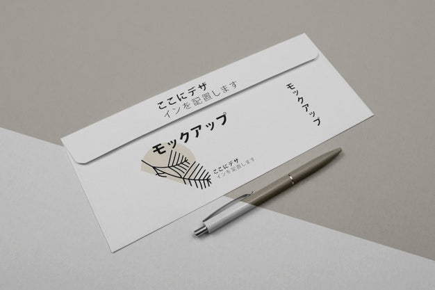 Free Mock-Up For Asian Business Company High View Psd