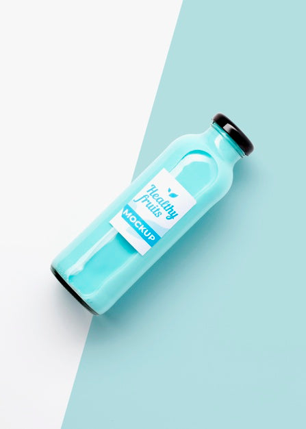 Free Mock-Up Of Smoothie With Healthy Fruit Psd