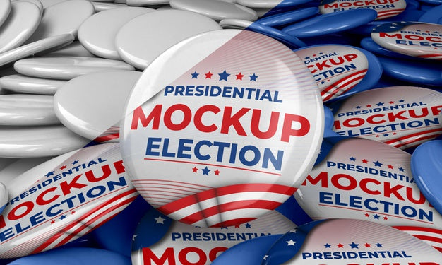 Free Mock-Up Presidential Election Insignia For United States Psd