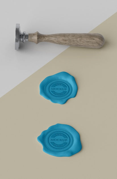Free Mock-Up Seal For Envelope Assortment Psd