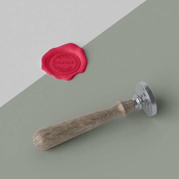 Free Mock-Up Seal For Envelope Assortment Psd