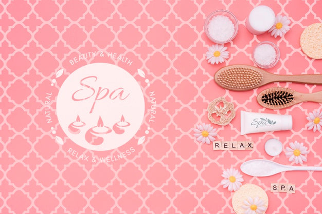 Free Mock-Up Spa Treatment With Srubbing Psd