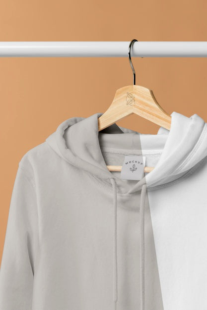 Free Mockup Hoodie Close Up Psd