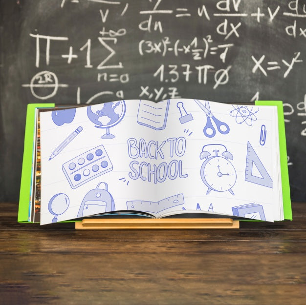 Free Mockup With Back To School Concept Psd