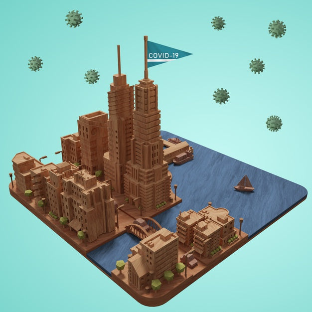 Free Model With Covid 19 On Table Psd