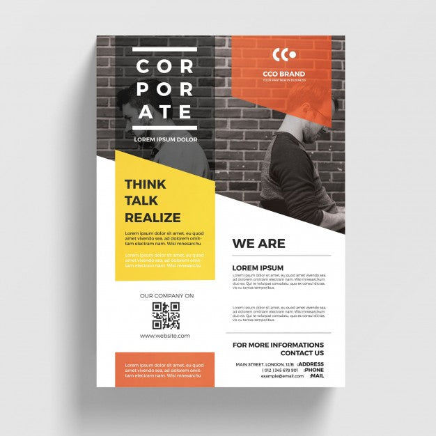 Free Modern Corporate Flyer Template Psd