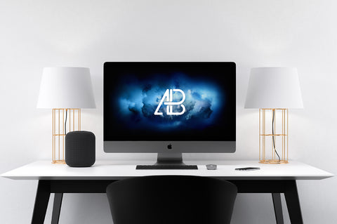 Free Modern Imac Pro Mockup Vol.2