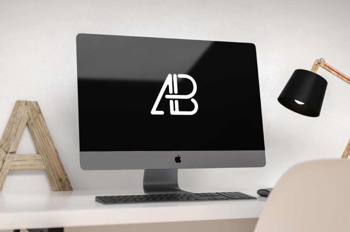 Free Modern Imac Pro Mockup