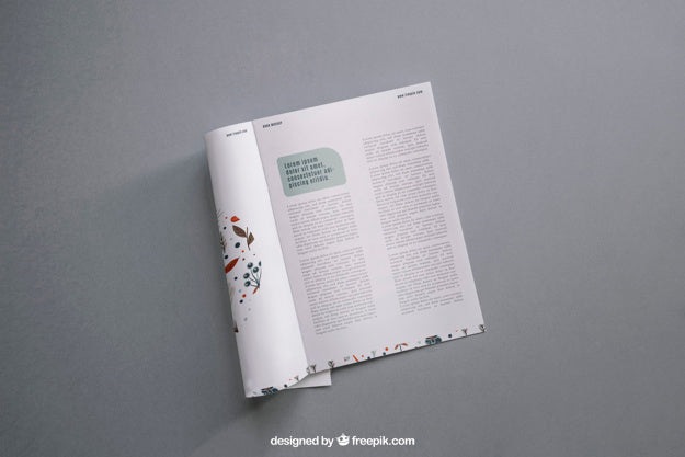 Free Modern Clean Magazine Mockup