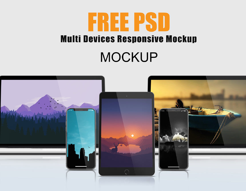 Free Multi Devices Responsive Mockup