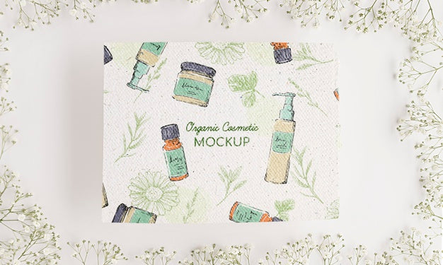 Free Natural Cosmetics Concept Mock-Up Psd