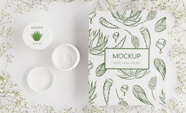 Free Natural Cosmetics Concept Mock-Up Psd