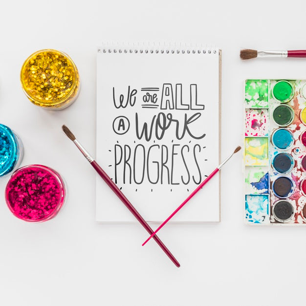 Free Notebook For Drawing And Tools For Art Work Psd