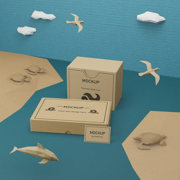 Free Ocean Day Sea Life With Mock-Up Concept Psd