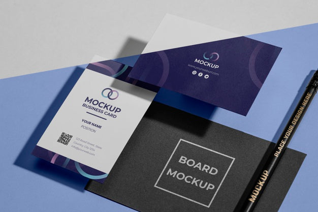 Free Office Stationery Mock-Up With Paper Psd