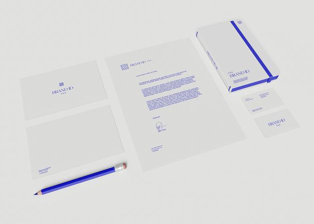 Free Office Stationery Set Mockup Psd