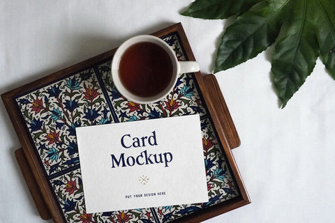 Free One Card Psd Mockup