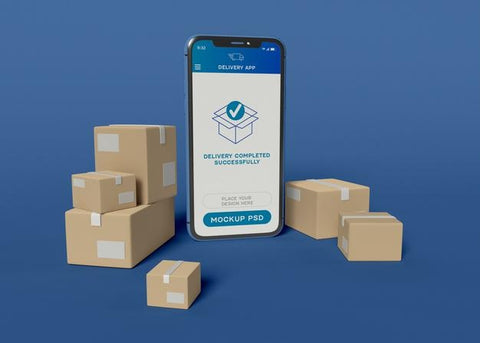 Free Online Shopping App Mockup Psd