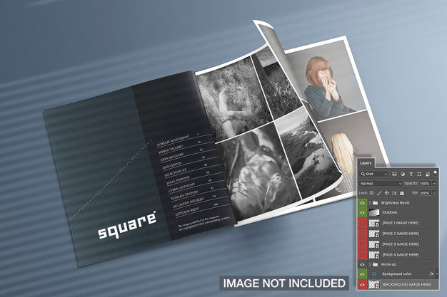 Free Opened Square Magazines Mockup Psd – CreativeBooster