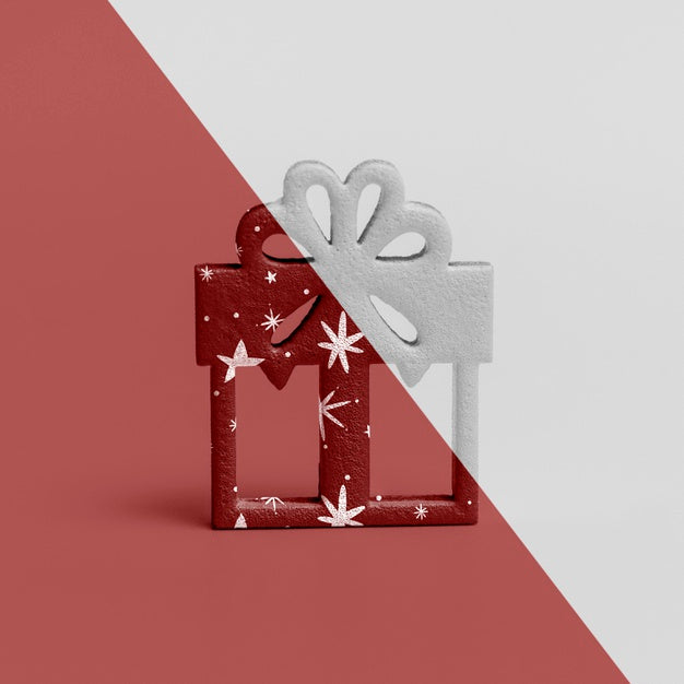 Free Ornamental Christmas Gift Mock-Up Psd