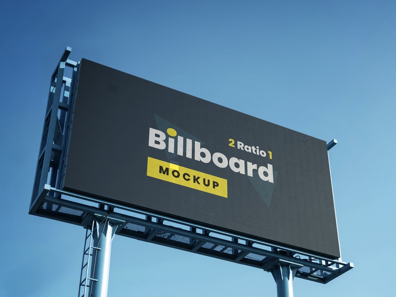 Free Outdoor Billboard Mockup