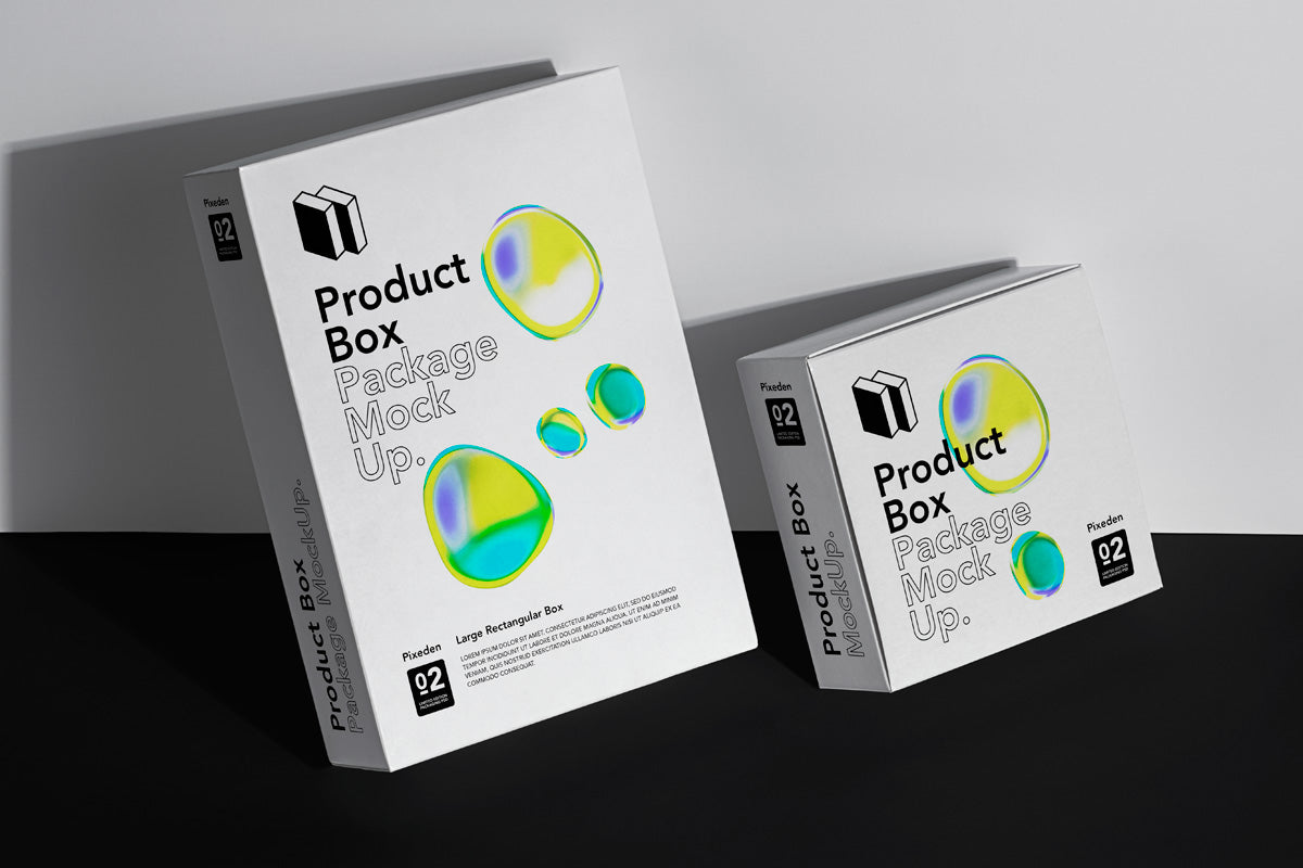 Free Packaging Psd Box Set Mockup Scene