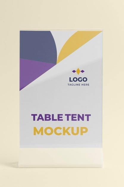 Free Paper Table Tent Mockup Isolated Psd