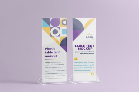 Free Paper Table Tent Mockup Isolated Psd