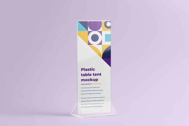 Free Paper Table Tent Mockup Isolated Psd