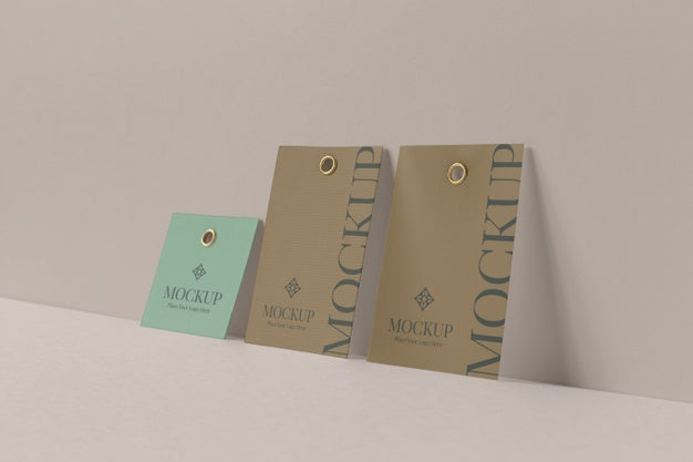 Free Paper Tag Design Mockup Psd