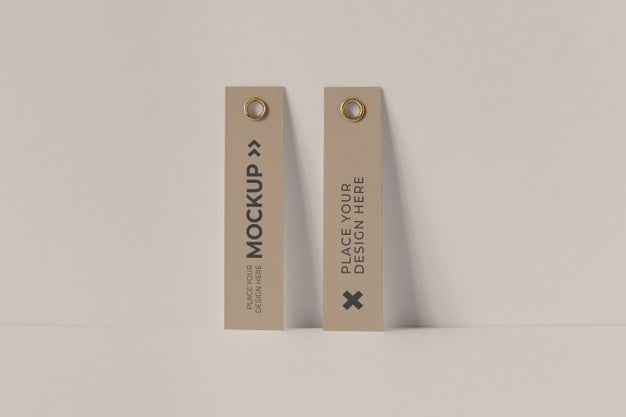 Free Paper Tag Design Mockup Psd
