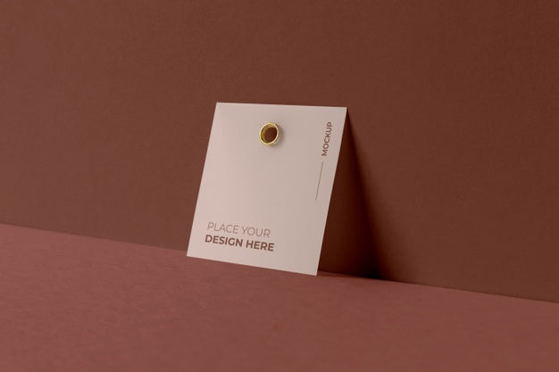 Free Paper Tag Design Mockup Psd