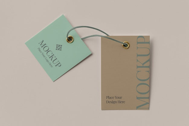 Free Paper Tag Design Mockup Psd