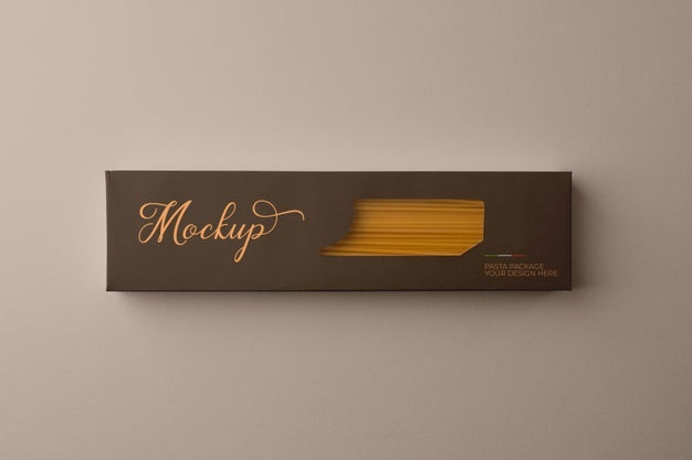 Free Pasta Packaging Mockup Design Psd