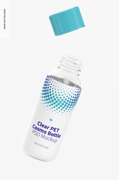Free Pet Round Bottle Mockup Psd