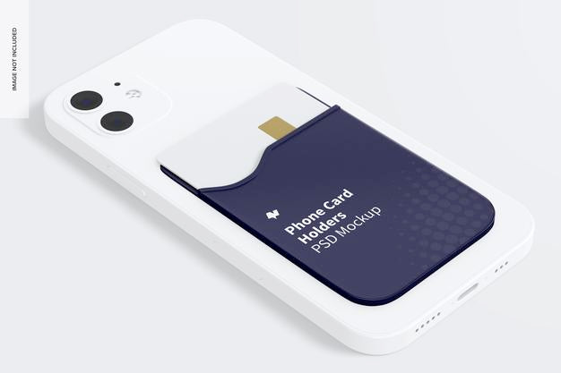 Free Phone Card Holder Mockup Psd