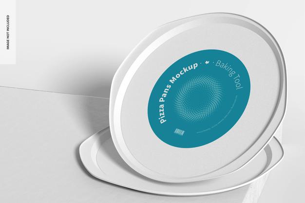 Free Pizza Pans Mockup Psd