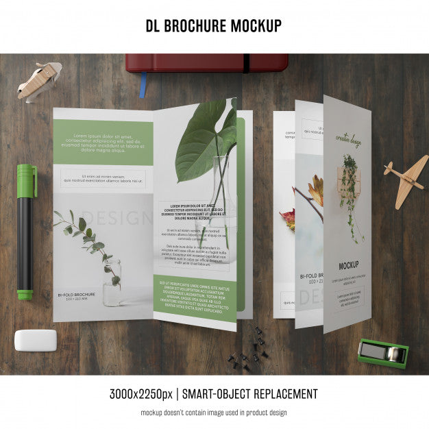 Free Portrait Dl Brochure Mockup Psd