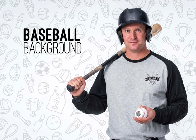 Free Portrait Of Professional Baseball Player Psd